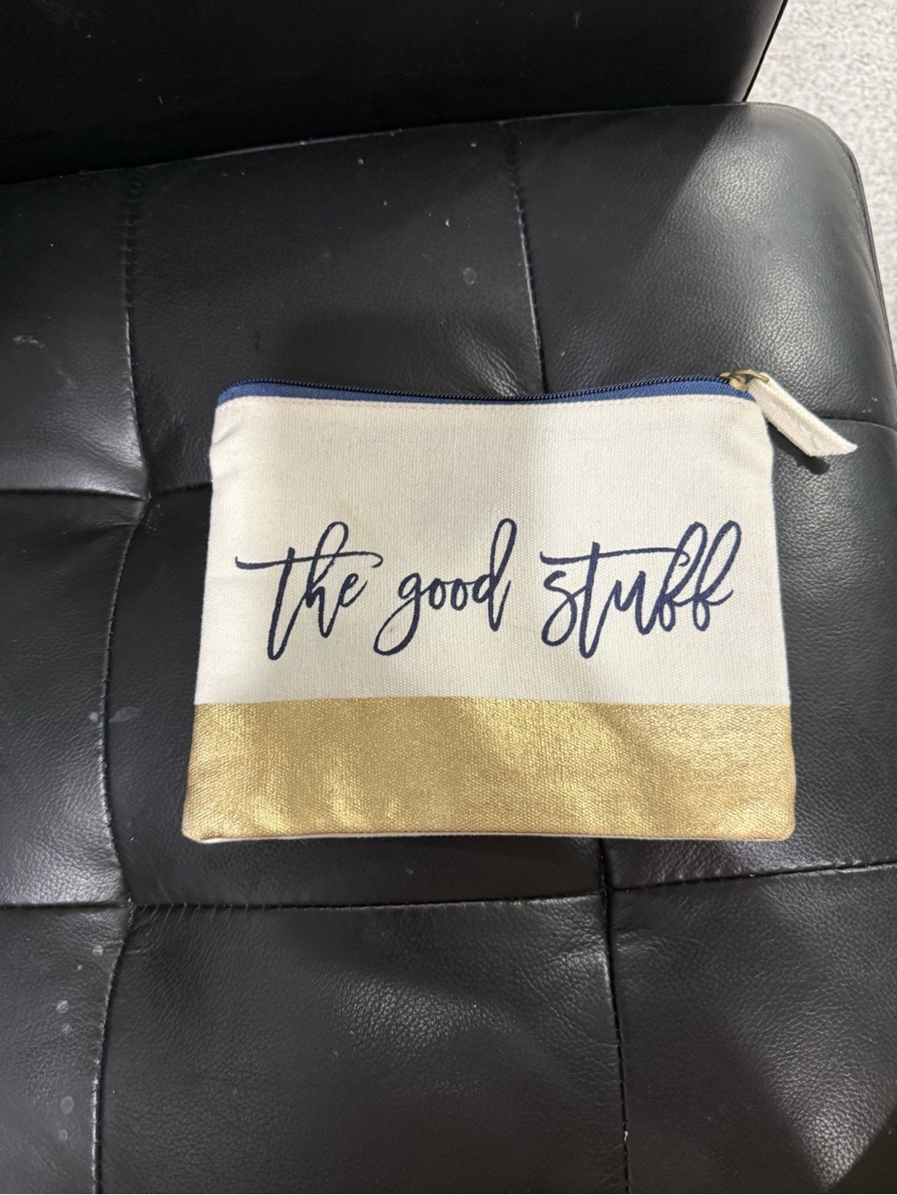 The Good Stuff Cosmetic Bag Pouch by Olive & Hill